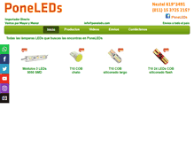 Tablet Screenshot of poneleds.com